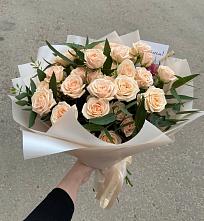 Букет Кремовые розы Латте в Аскарово