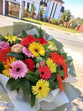 Букет цветов из:  Герберы #REPLACE_PRED# Аскарово